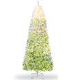 thumbnail image 1 of Eastvita 6-Foot Pencil Tree in Green Gradient Pre-Lit with 100 Dual-Color LEDs, 1 of 6