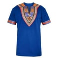 thumbnail image 6 of Sherrylily Men African Dashiki T Shirt Tribal Floral Print V Neck Mens Slim Fit Shirts Tops, 6 of 7