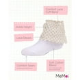 thumbnail image 3 of MeMoi Lacy Loopsy Cotton Blend Anklet Sock - Girls - Female, 0, Marshmallow, 3 of 7