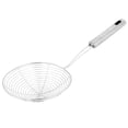 thumbnail image 1 of Cocina de acero inoxidable en espiral fideos Comida filtro de malla Cuchara de plata del tono, 1 of 3