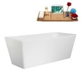 thumbnail image 3 of 59" Streamline B-272-57-BGM Soaking Freestanding Tub and Tray With Internal Drain in Brushed GunMetal, 3 of 10