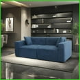thumbnail image 4 of Modern Teddy Velvet 3-Seat Living Room Sofa – Plush Polyester-Cotton Cushions & Foam Filling, 4 of 23