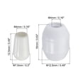 thumbnail image 2 of REGALWOVEN Kitchen Sink Rack Feet, Plastic Sink Protector Feet with Bumpers Cover Clear, 2 of 7