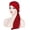 Red, variant on Chemo Headwear for Women Pre-Tied Scarf Slip On Turbans Soft Stretch Sleeping Cap Cancer Patient Alopecia Hair Loss Long Tail Beanie