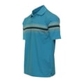 thumbnail image 3 of Gioberti Mens Multiple Stripe Polo Shirt with Pocket, 3 of 4