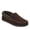 Coffee, variant on Men's Memory Foam Slipper Microsuede Moc Whipstitch S, Black