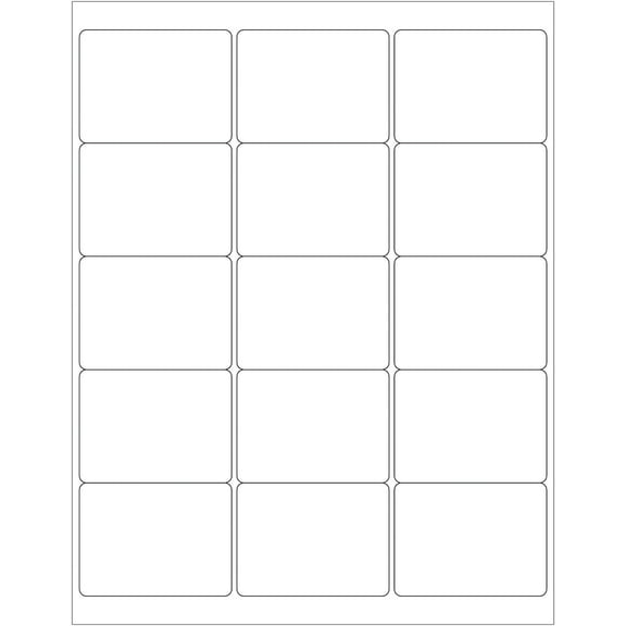 Office Depot® Brand Inkjet/Laser Labels, LL114, Rectangular, 2 11/16" x 2", White, Case Of 1,500