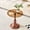 Brown,Rose Gold, variant on CQSXDA Modern 19.6 Inch Small Metal Side Table With Round-Edge Design and Glass Top For Living Room And Bedroom Use, Gold, Transparent