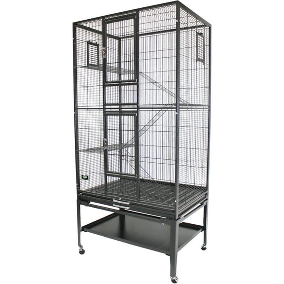 Exotic Nutrition Congo Cage - Durable 68" Tall Cage - for Sugar Gliders, Squirrels, Marmosets & Other Small Pets…