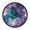 Abstract Nebula, variant on Voice Activated Clock with Glow Light 12 Inch Large Silent Wall Clock Battery Operated for Home Decor Abstract Nebula