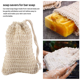 thumbnail image 3 of Bolsa de jabón de sisal para ducha y baño Biudunm de 50 piezas, bolsa de jabón de sisal natural, bolsa de jabón exfoliante, soporte para guardar jabón, 3 of 8
