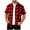 Red, variant on Wiicoznt Flannel Shirts for Men, Plaid Print Button Up Lapel Shirt with Pocket, Casual Lightweight Short Sleeve Tops for Summer,S-3XL