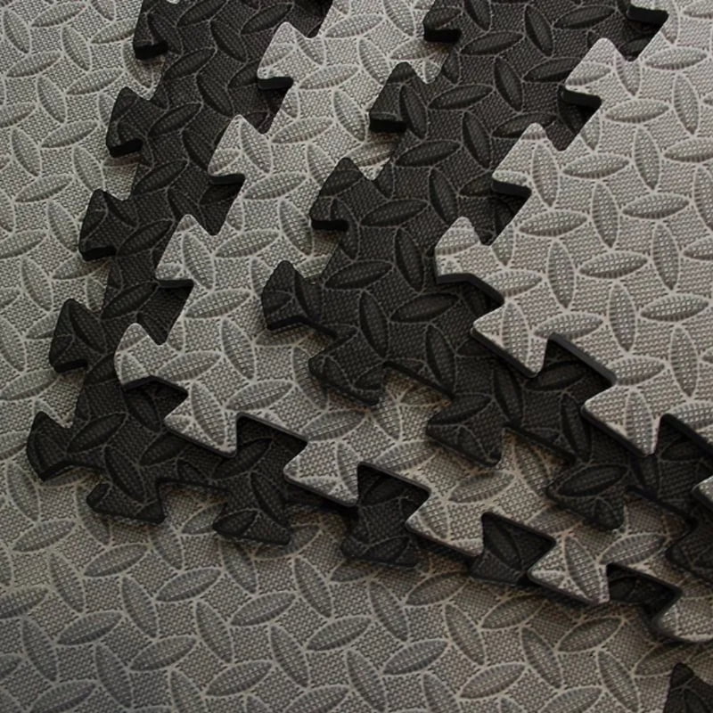 Fitness Interlocking Foam Mats (16-Pack) - Yoga Mats 30x30cm EVA Non-Slip Flooring Suitable for Home Gyms and Yoga Rooms