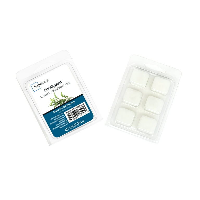 Mainstays Eucalyptus Essential Oil infused Soy Wax Melts, 1.25oz