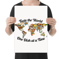 thumbnail image 2 of Culinary World Map Art - Food Lover - 13x19 Poster Print, 2 of 4