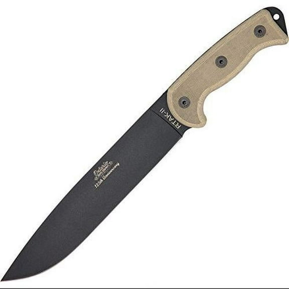 Ontario 8644K RTAK II 125th 10.5" Black Powder Canvas Micarta Fixed Blade