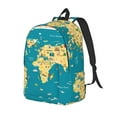 thumbnail image 2 of KLL World Map With Landmarks Print Travel Laptop Backpack - College Backpack Business Work Bag Nurse Bag Casual Daypack for Weekender Business Hiking -Small, 2 of 6