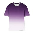 thumbnail image 3 of ameIAEA Short Sleeve Shirts for Women Round Neck Summer T-Shirts Gradient Color Fashion Tops, 3 of 4