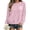 Light Pink [Halloween Shirts for Women Clearance Sales], variant on WEIWEN Halloween Sweatshirts for Women Dressy Casual Skull Printed Crewneck Long Sleeve Fall Outfits 2026 Trendy Halloween Sweaters for Women Fashion Clothing Womens Tops Light Pink, L