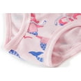 thumbnail image 4 of Toddler Underwear Girls Cotton Breathable Panties Little Kids Mermaid Briefs Childrens Flamingo Comfort 6 Pack Undies Size 5, 4 of 6