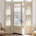 thumbnail image 2 of Green Brown Botanical Window Privacy Film, Farmhouse Eucalyptus Leaves Rustic Static Cling UV Sun Blocking Heat Control Window Tint, Non-Adhesive One Way Windows Privacy Cover 17.7''x78.7'', 2 of 7