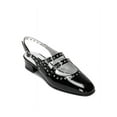 thumbnail image 2 of Carel Paris Women's Shiny Leather Slingback With Studs Black Sizes IT 34-50 2/3, 2 of 3