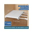 thumbnail image 3 of Adjustable Hanging Wardrobe Organizer Shelf Divider For Clothes, No Drilling Required, 3 of 5