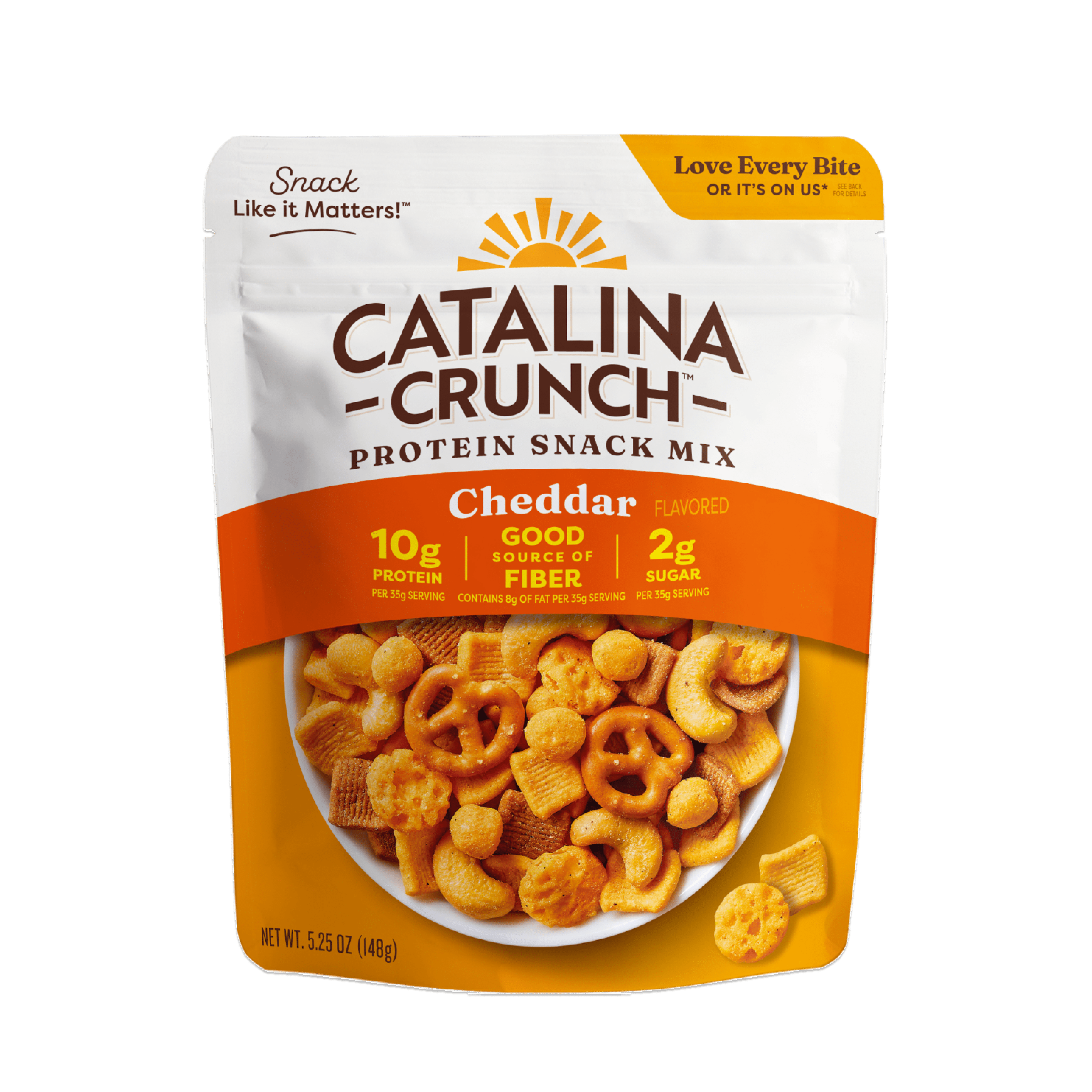 (3 pack) Catalina Crunch Protein Snack Mix, Cheddar, 5.25 oz