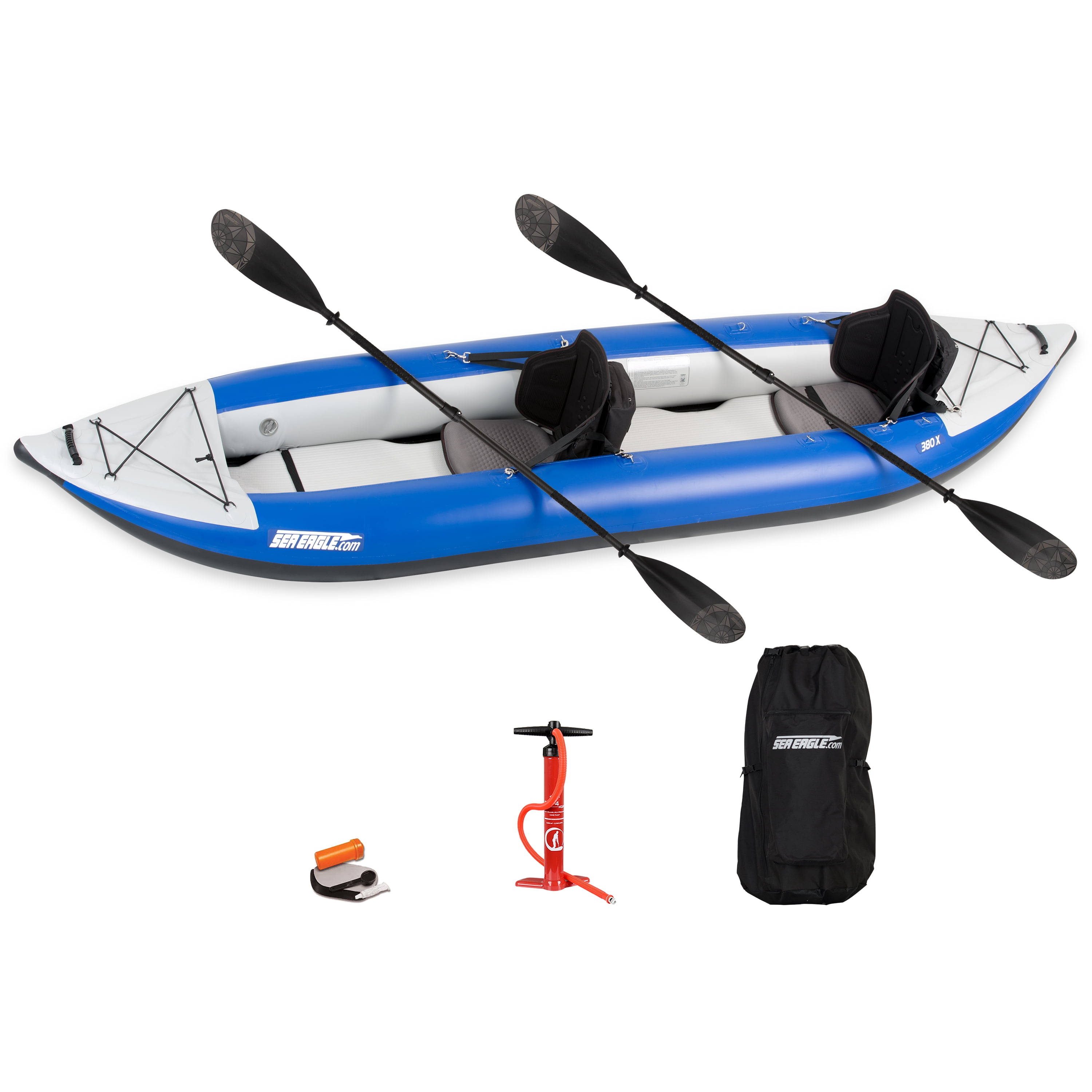 Sevylor Fiji Inflatable Kayak, 2-Person, Durable PVC, 400 lbs