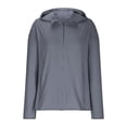 thumbnail image 3 of SHTXOZHI Veste Athlétique Légère pour Femmes Protection Solaire Fermeture Éclair Complète Manches Longues Chandails à Capuchon Randonnée Extérieur, 3 of 7