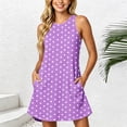 thumbnail image 4 of Enjoytime Polka Dots Summer Dresses for Women Crew Neck Sleeveless Tank Mini Dress Beach Casual Sundress 2026, 4 of 6
