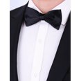 thumbnail image 3 of Men's Custom Pre-Tied Sateen Bow Tie Black Bow Tie For Him, Perfect for Wedding, Prom and Black Tie Events, 3 of 3