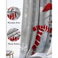 thumbnail image 6 of Grey Christmas Black Out Curtains 54 Inch Long, Short Curtains for Small Window, Snowman Snowflake Gifts Xmas Tree Room Darkening Farmhouse Window Curtains for Kitchen Bedroom 42"x54" 2 Panels, 6 of 8