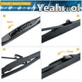 thumbnail image 3 of Yeahmol 26 in & 16 in Windshield Wiper Blades Fit For Acura TSX 2006 26"&16" Premium Hybrid Wiper Replacement For Car Front Window, Set of 2, J U HOOK Wiper Arm, YH1604BL, 3 of 7