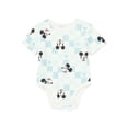 thumbnail image 2 of Disney Baby Boys or Girls Mickey Mouse Bodysuit with Short Sleeves, 2-Pack, Sizes 0/3M-24M, 2 of 3