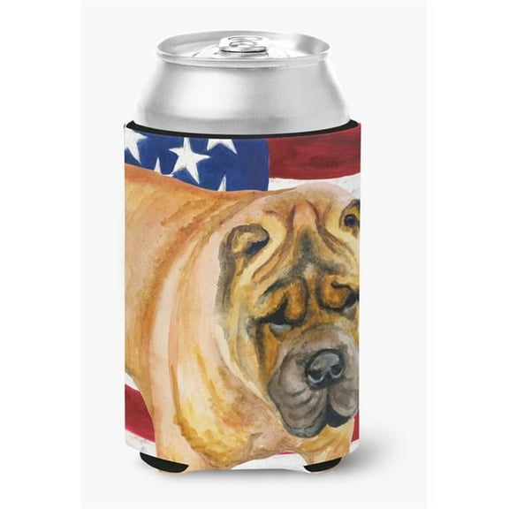 Shar Pei Patriotic Can or Bottle Hugger