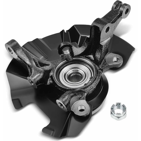 A-Premium Front Left Steering Knuckle & Wheel Bearing Hub Assembly Compatible with Hyundai Accent 2006-2011, Driver Side