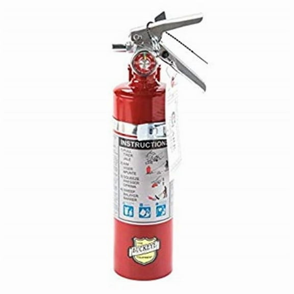 Buckeye Fire Rechargeable Vehicle Bracket ABC- Dry Chemical Fire Extinguishers, Red, 6 lb