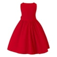 thumbnail image 6 of Toddler Girl Dress Red Kids Sleeveless Ruffle Bow Dresses for Girls Summer Outfits Beach for Girls 4T Party Event, 6 of 8