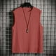 thumbnail image 4 of pstuiky Camiseta sin mangas para hombre, Camiseta deportiva de manga corta con cuello redondo, ajustada y de alta resistencia, de color liso para hombre Chaleco de hombre l, 4 of 4