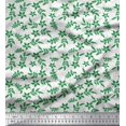 thumbnail image 1 of Soimoi Poly Georgette Fabric Leaves & Floral Artistic Printed Craft Fabric by the Yard 42 Inch Wide, 1 of 1