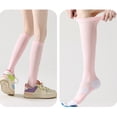 thumbnail image 5 of Cute Compression Socks Women, Maternity Compression Socks, Compression Socks for Women - Knee High, Best Support for Nurses, Athletic, Running, Travel & Recovery, Pink, 5 of 7