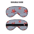 thumbnail image 2 of Naloa Starfish Navy Blue Stripe Print Sleep Mask for Sleeper, Light Blocking Sleeping Eye Mask for Women Men, Eye Shade with Adjustable Strap for Travel, Nap,Meditation, 2 of 7