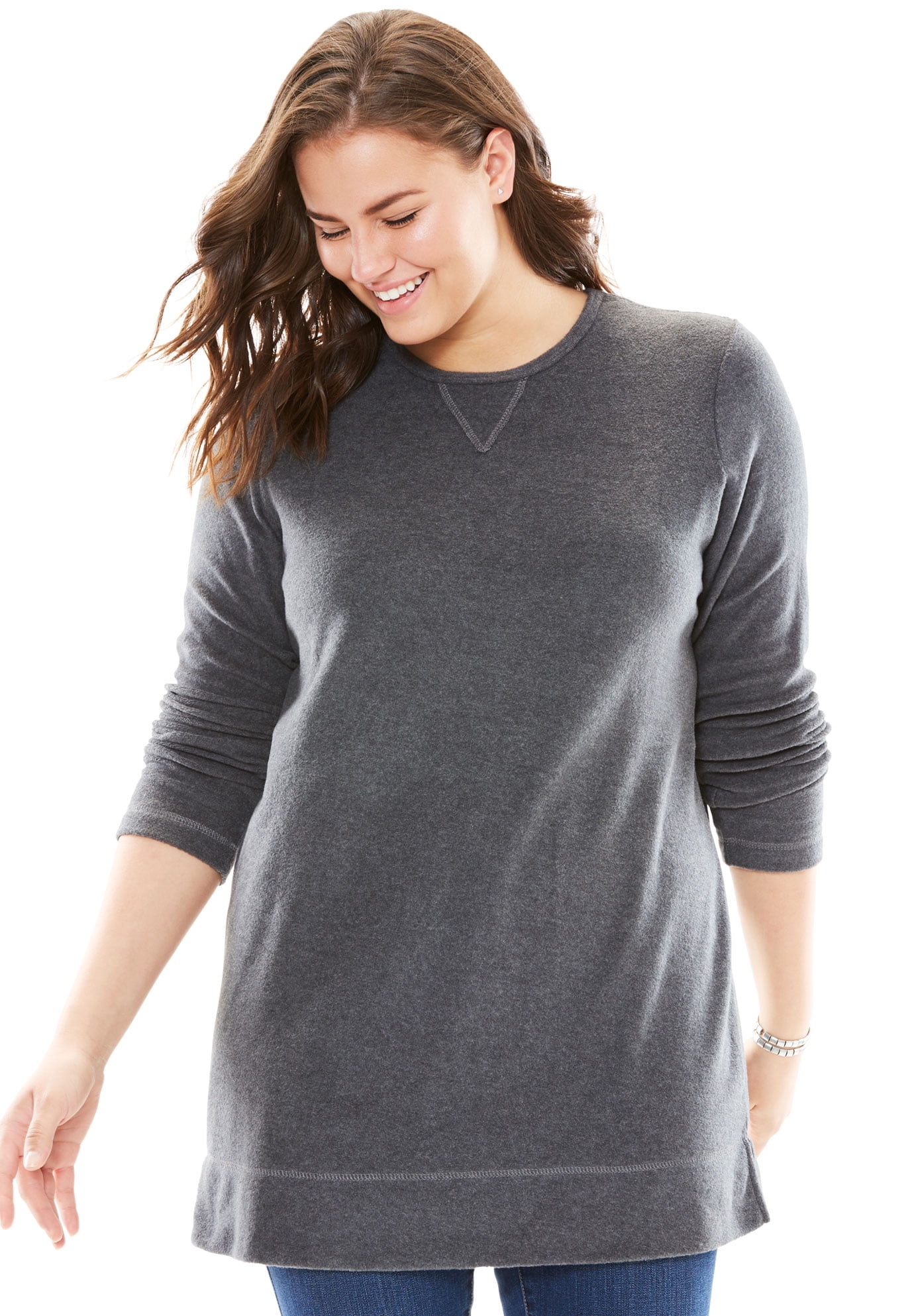 plus size sherpa sweatshirt