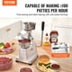 thumbnail image 2 of VEVOR Máquina para hacer hamburguesas comerciales, máquina para hacer hamburguesas de carne de res de 100 mm/4 pulgadas, máquina prensadora de hamburguesas de acero inoxidable de grado alimenticio, 2 of 9