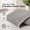 Grey, variant on 8-Pack Foldable Dustproof Sheet Organizers with Window for King and Queen Size Bedding Storage, Linen Closet Storage for Blankets & Sheet Sets, Grey