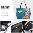 thumbnail image 3 of Kdxio Shells and Starfish Pattern Large Capacity Beach Travel Bag with Zipper Multiple Pockets Foldable Waterproof Tote for Pool Gym Camping Travel, 3 of 7
