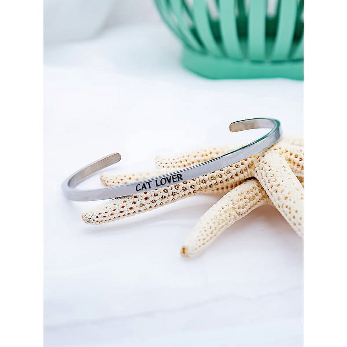 Stainless Steel 8-inch Saying Bracelet