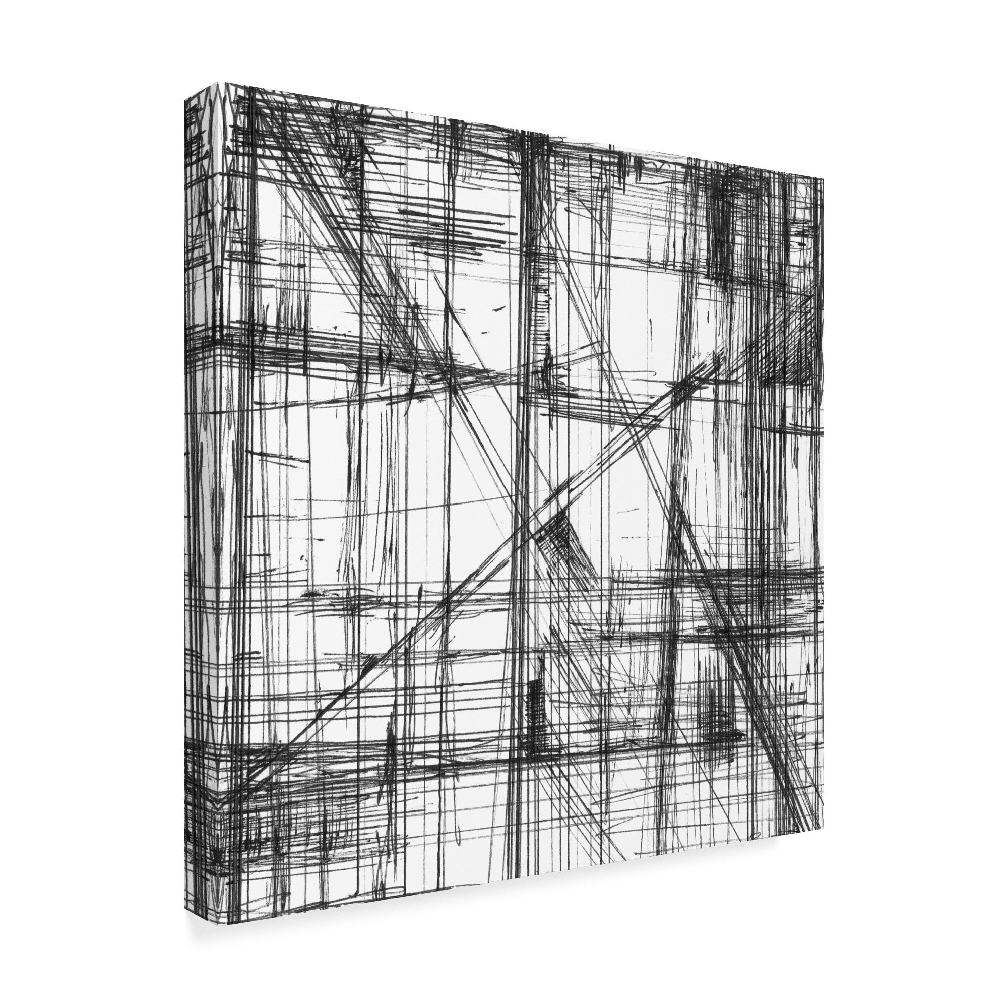 Trademark Fine Art 'Intersecting Lines II' Canvas Art by Ethan Harper