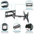 thumbnail image 3 of Mount-It! Full Motion TV Wall Mount with Extra Long 40" Extension, Fits 32" to 70" Tv's, Capacity 110 lbs., Heavy Duty, Lifetime Warranty, 3 of 13